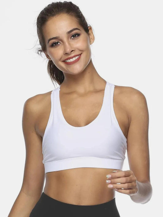 Cutout Scoop Neck Active Tank - Trendsi