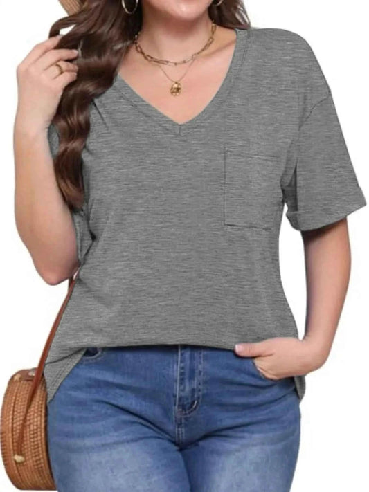 V-Neck Pocket T-Shirt