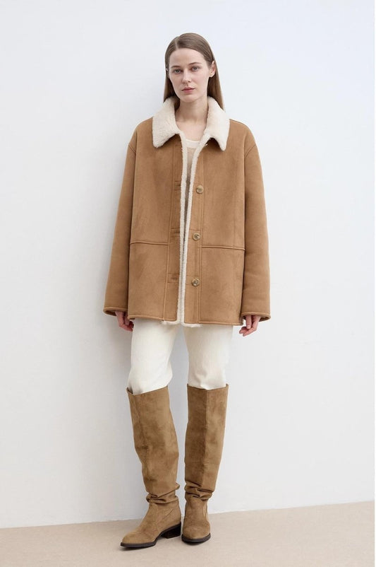 Reversible Wool Shearling Jacket