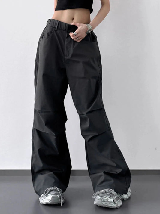 Wide Leg Cargo Pants - Trendsi