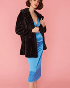 S-M / Black / Faux Fur