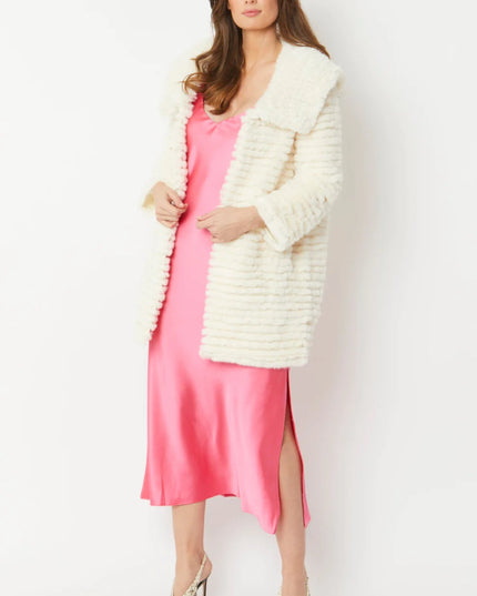 Faux Mink Fur Coat