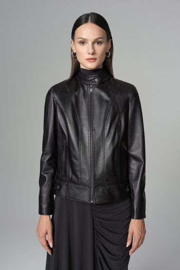 Black Genuine Leather﻿ Jacket