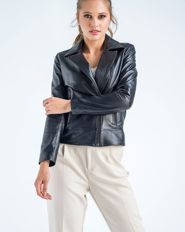 Black Genuine Classic Cut Leather Jacket