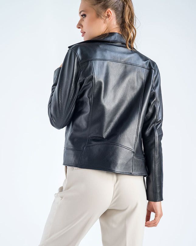 Black Genuine Classic Cut Leather Jacket