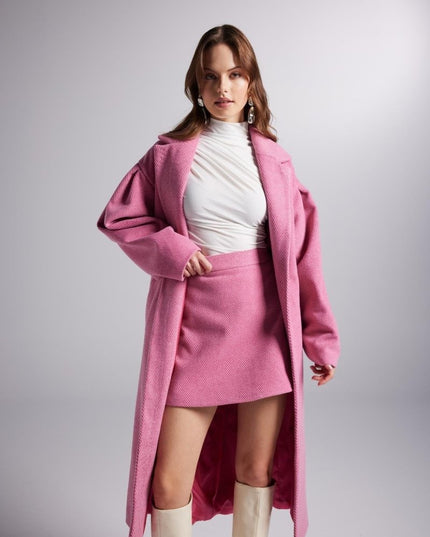 Pink Trench Coat