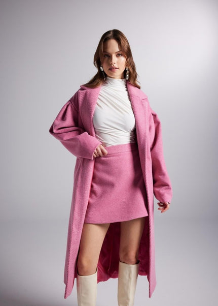 Pink Trench Coat