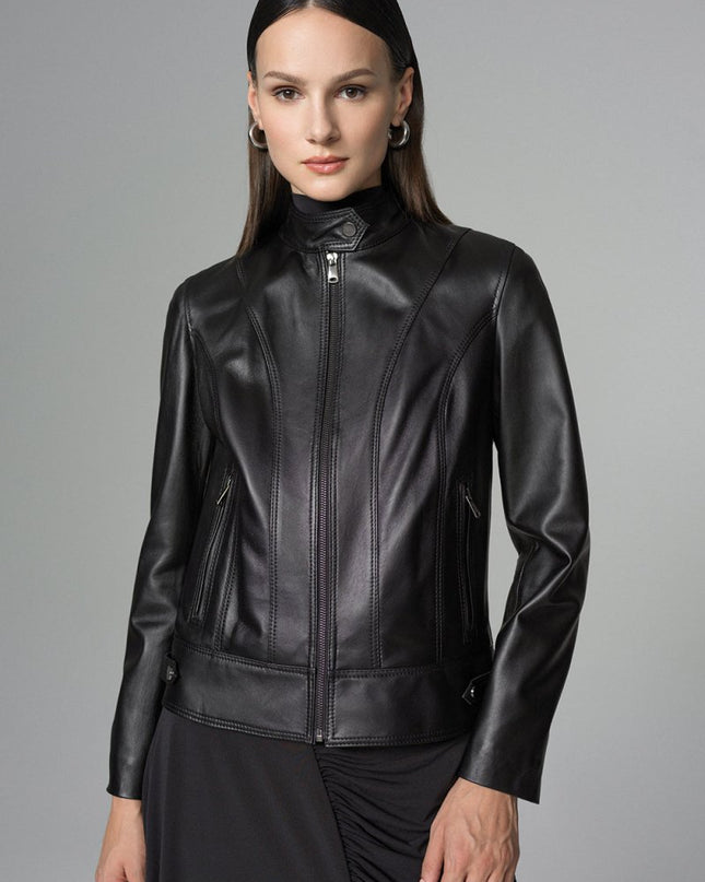 Black Genuine Leather﻿ Jacket - Leather Jackets - Buy Me Fur Ltd