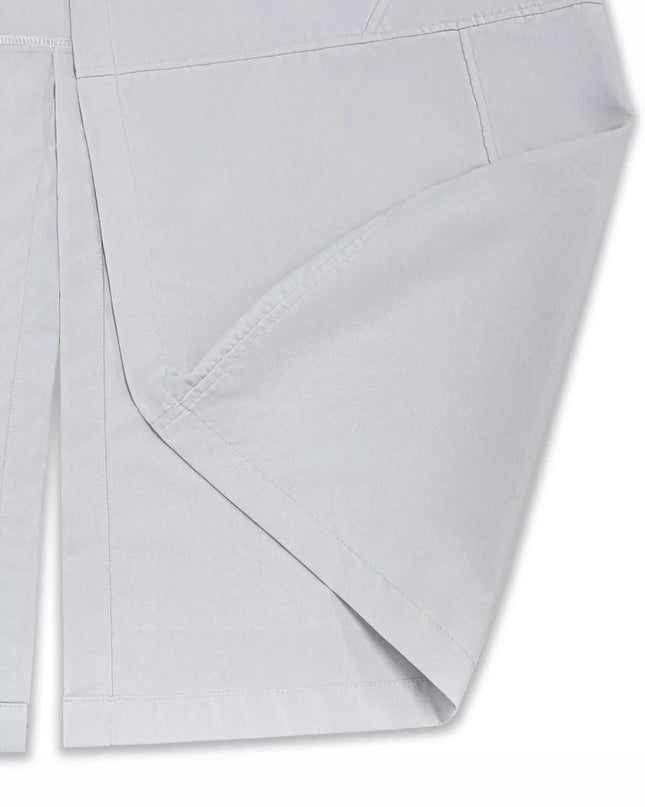 Button Up Hooded Longline Trench Coat - Trendsi