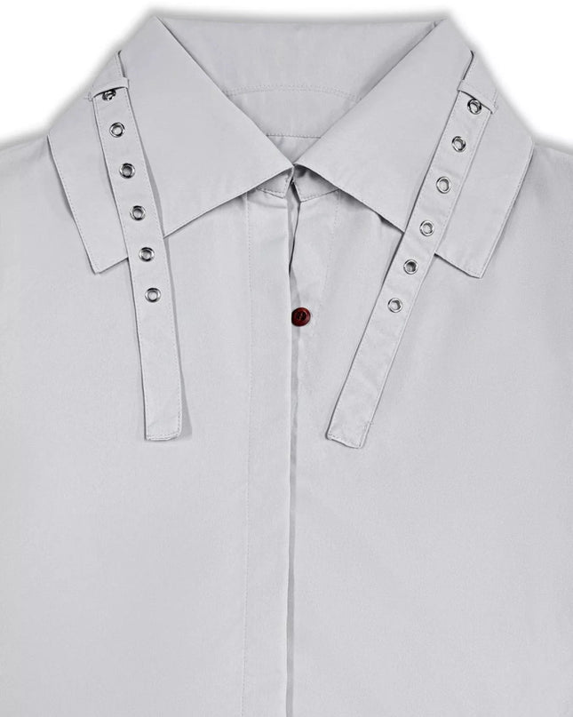 Button Up Hooded Longline Trench Coat - Trendsi