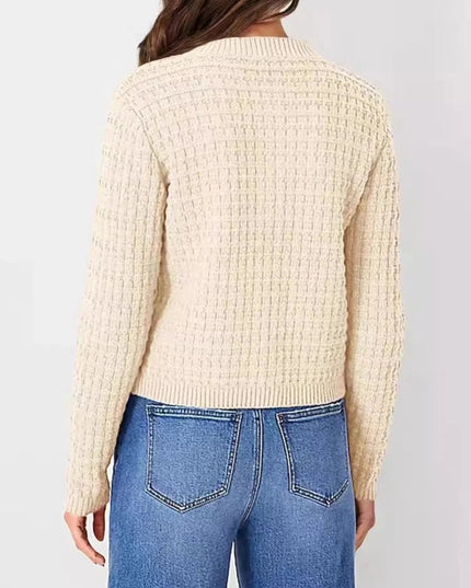 Button - Up Long Sleeve Cardigan - Trendsi