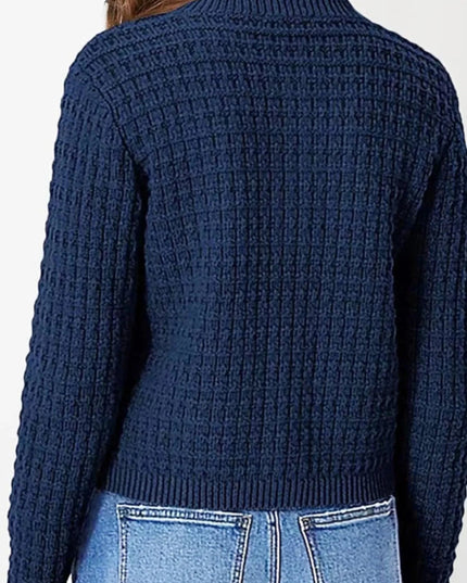 Button - Up Long Sleeve Cardigan - Trendsi