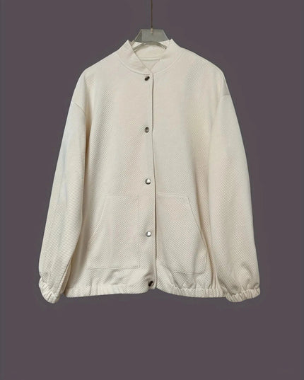 Button Up Long Sleeve Jacket - Trendsi