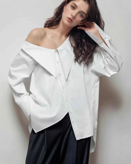 Button Up Long Sleeve Shirt - Trendsi