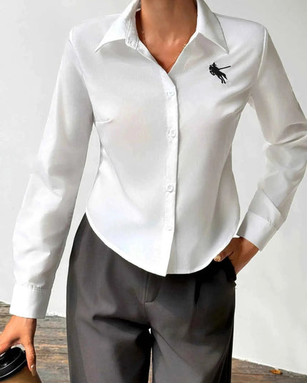 Button Up Long Sleeve Shirt - Trendsi
