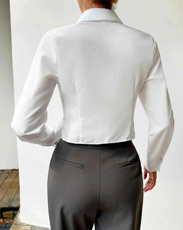 Button Up Long Sleeve Shirt - Trendsi