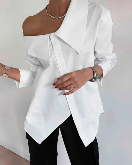 Button Up Long Sleeve Shirt - Trendsi