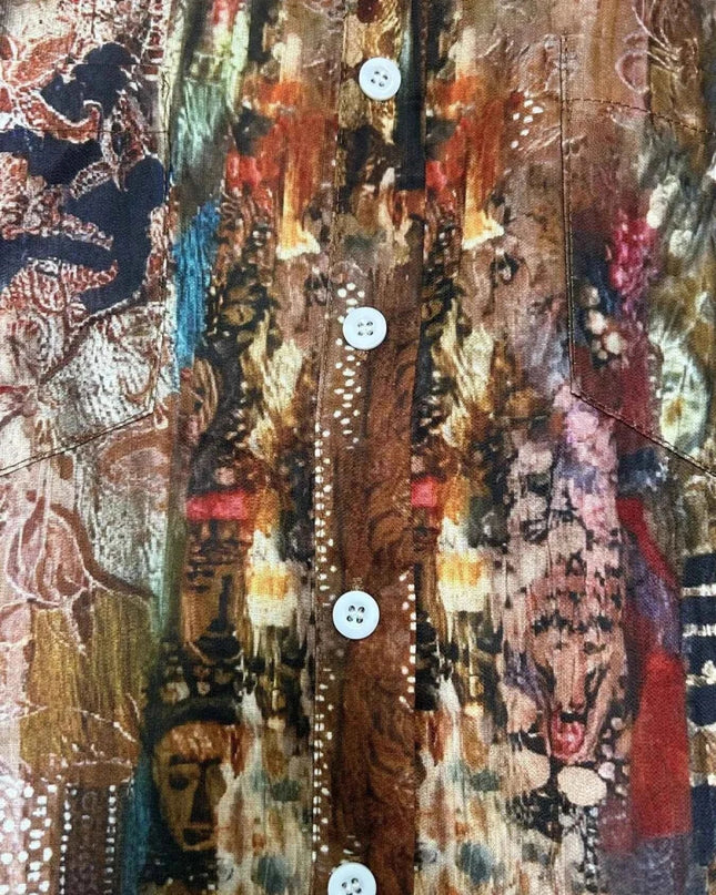 Button - Up Short Sleeve Shirt - Trendsi