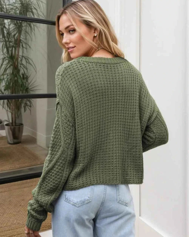 Cable-Knit Sweater
