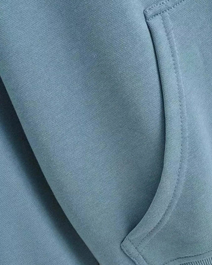 Casual Loose Zip - Up Hoodie - Trendsi