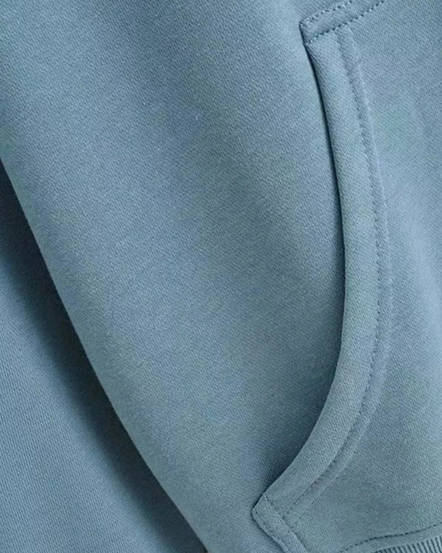 Casual Loose Zip - Up Hoodie - Trendsi