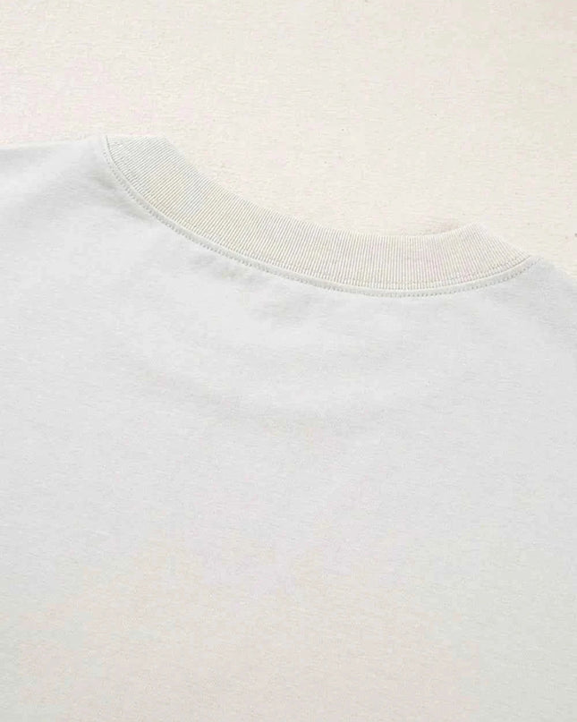 Casual Oversize Bow Drop Shoulder Tunic Casual Tee - Trendsi