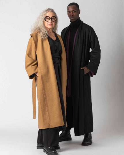 CHIO Extra Long Wool Coat – Timeless Italian Outerwear - Coat - ZEROBARRACENTO
