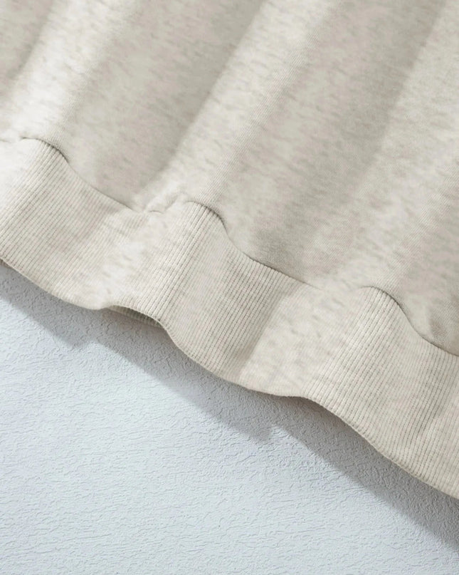 Collared Sweatshirt and High Waist Pants Active Set - Trendsi