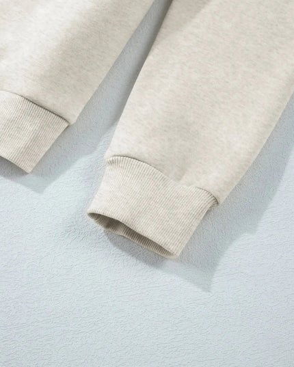 Collared Sweatshirt and High Waist Pants Active Set - Trendsi