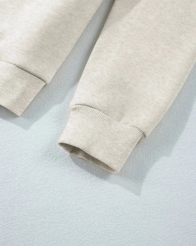 Collared Sweatshirt and High Waist Pants Active Set - Trendsi