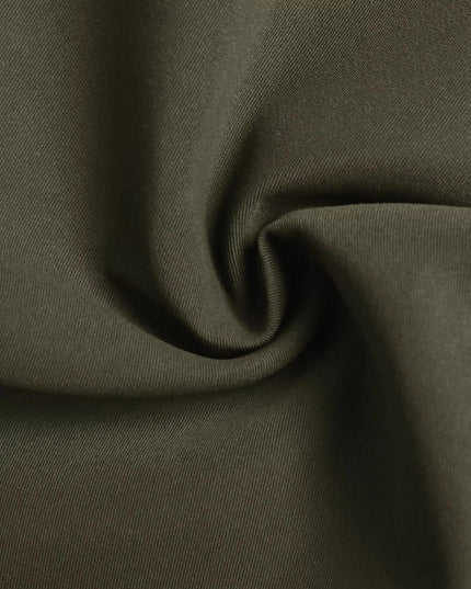 Contrast Collar Button Up Coat - Trendsi