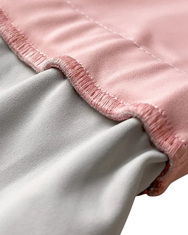 Contrast Trim Tank and Pants Active Set - Trendsi