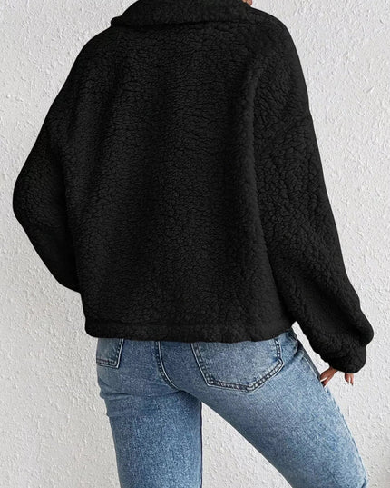 Cozy Sherpa Button - Down Jacket - Trendsi