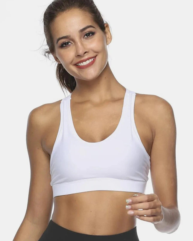 Cutout Scoop Neck Active Tank - Trendsi