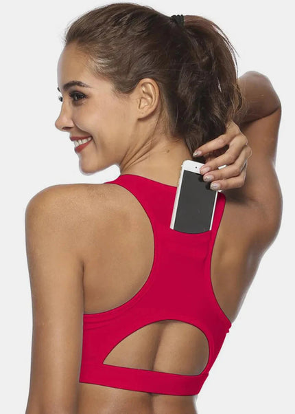 Cutout Scoop Neck Active Tank - Trendsi