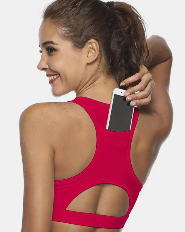 Cutout Scoop Neck Active Tank - Trendsi