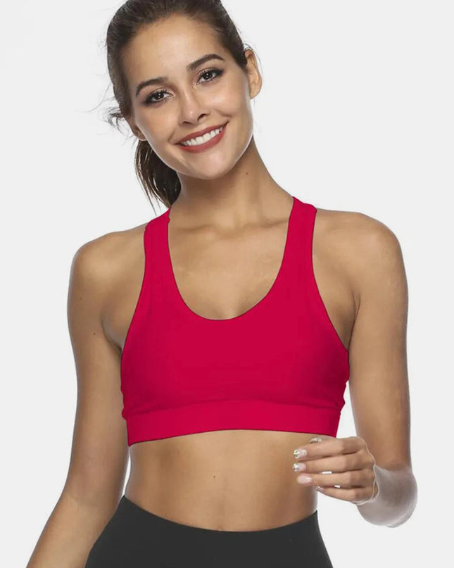 Cutout Scoop Neck Active Tank - Trendsi