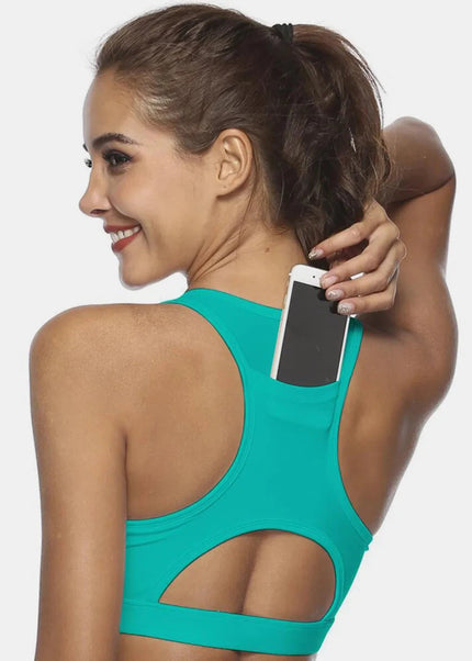 Cutout Scoop Neck Active Tank - Trendsi