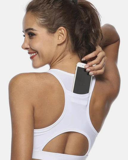 Cutout Scoop Neck Active Tank - Trendsi