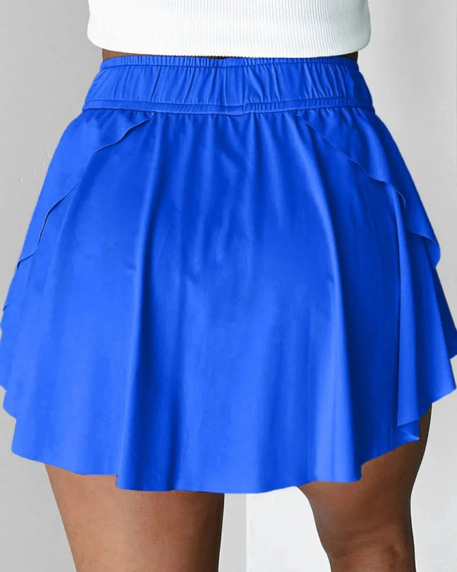Drawstring Active Skorts - Trendsi