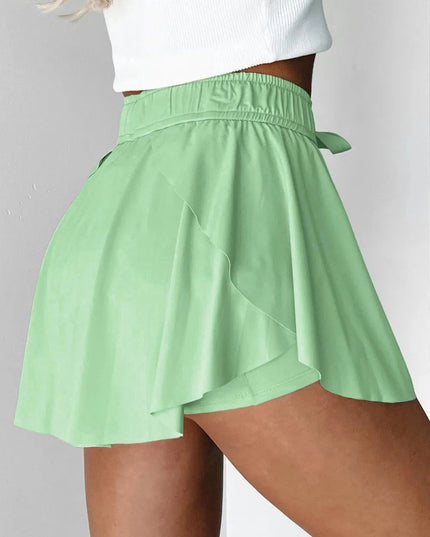 Drawstring Active Skorts - Trendsi
