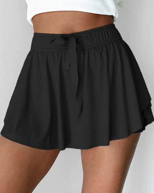 Drawstring Active Skorts - Trendsi