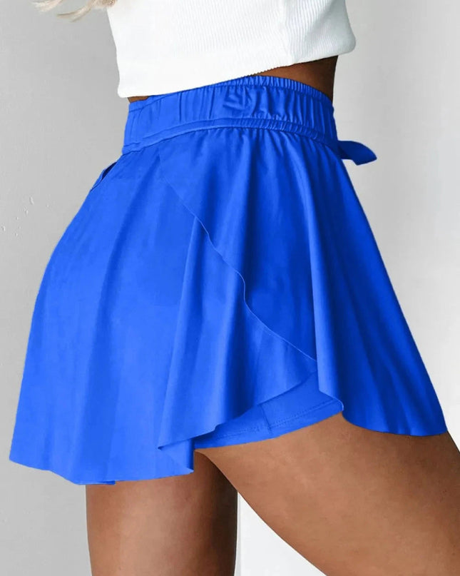 Drawstring Active Skorts - Trendsi