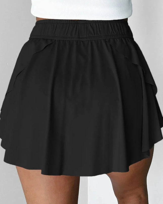 Drawstring Active Skorts - Trendsi