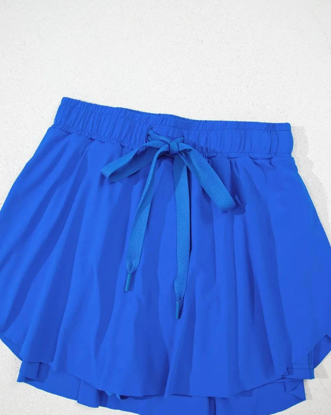 Drawstring Active Skorts - Trendsi