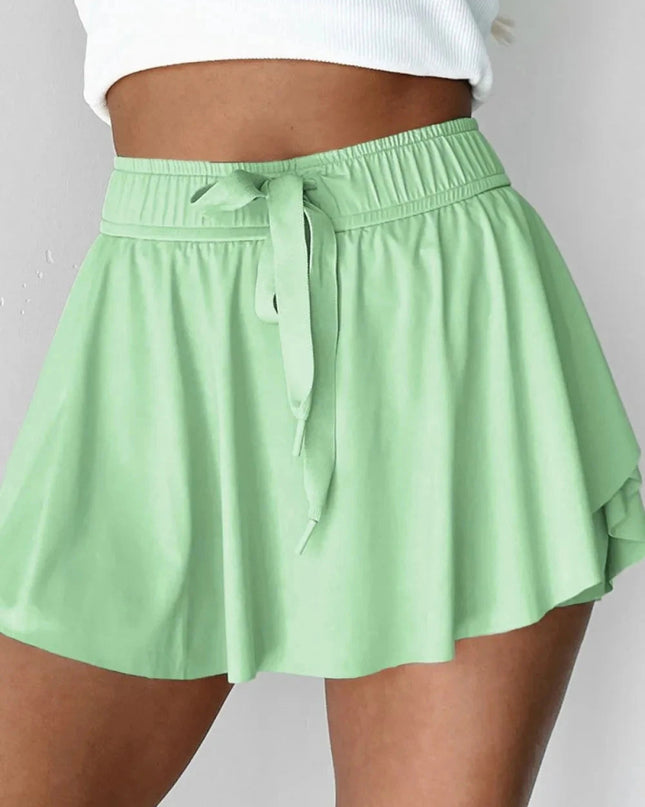 Drawstring Active Skorts - Trendsi