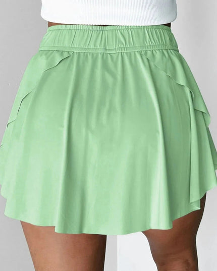 Drawstring Active Skorts - Trendsi