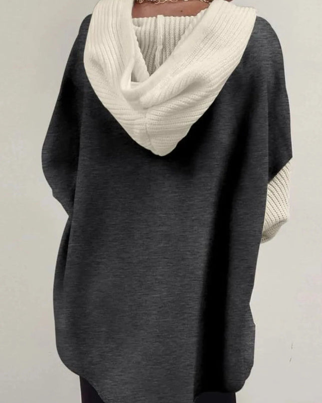 Drawstring Button Front Hoodie - Trendsi