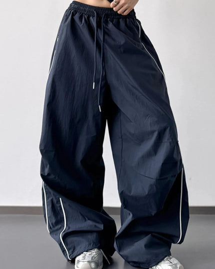 Drawstring Wide Leg Pants - Trendsi