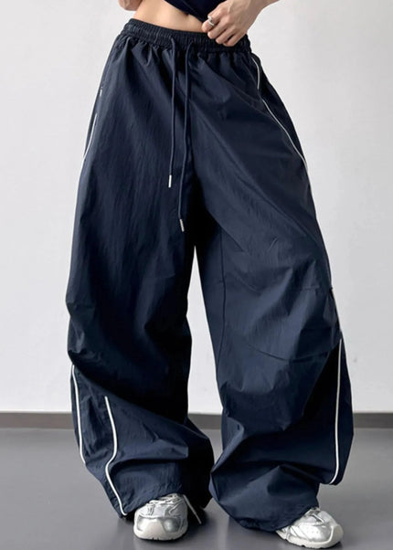 Drawstring Wide Leg Pants - Trendsi